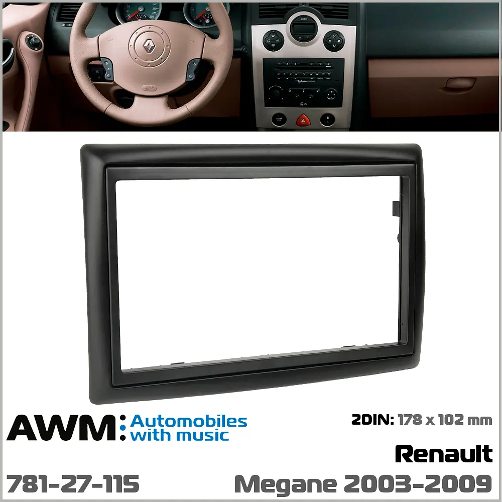 Переходная рамка Renault Megane II AWM 781-27-115 - фото 6