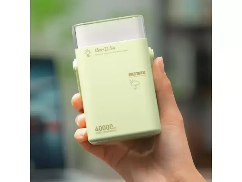 Зовнішній акумулятор (павербанк) Remax FP-3 40000mAh 65W Green - фото 3