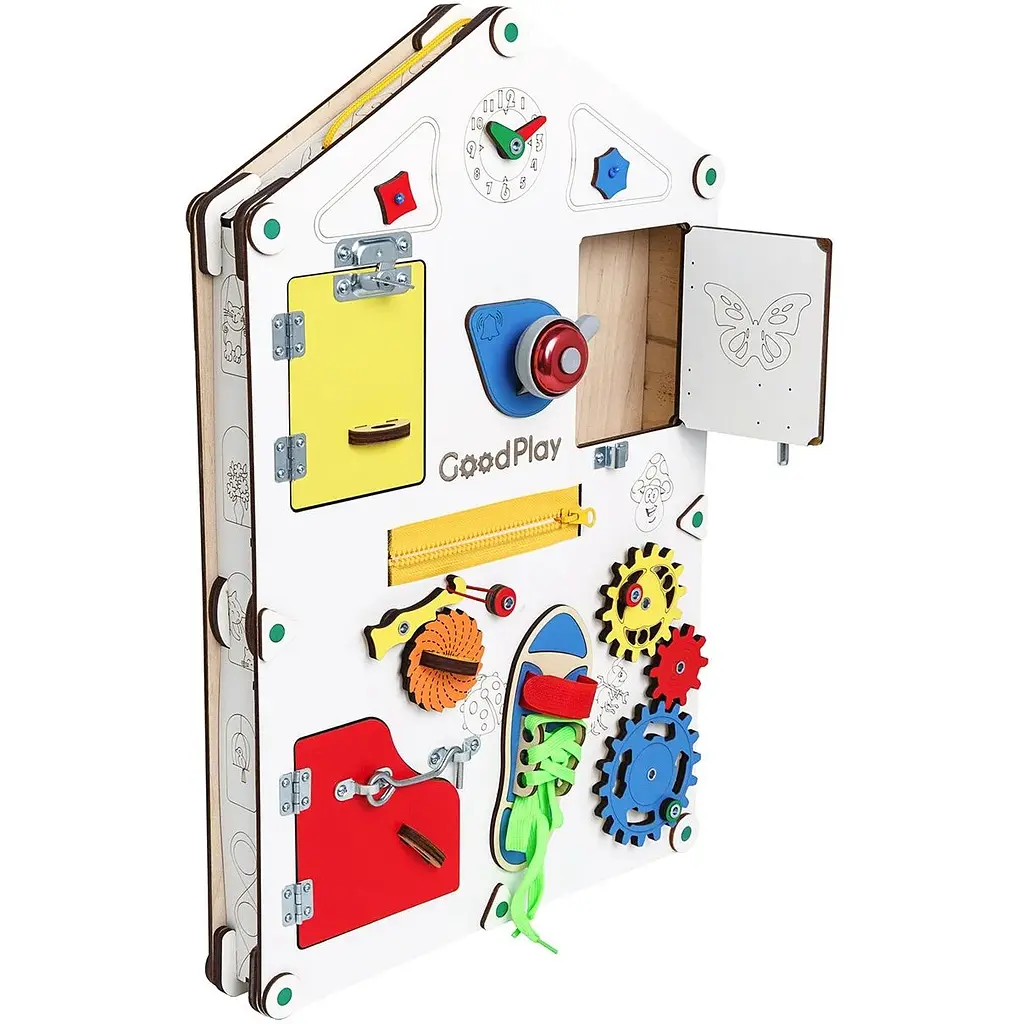 Бизиборд GoodPlay развивающий 56х38х6 см (D008) - фото 2