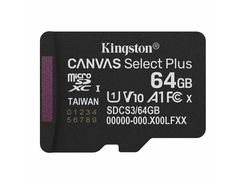 Карта пам'яті Kingston Canvas Select Plus Gen3 microSDXC 64 GB (SDCS3/64GBSP)