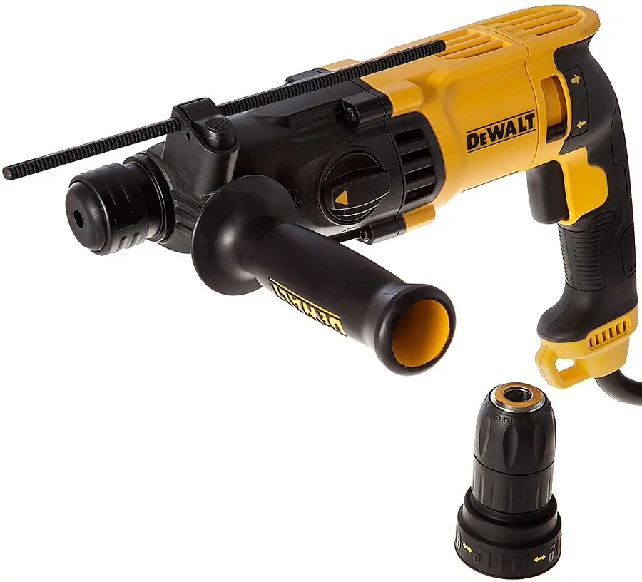 DeWALT Перфоратор DeWalt SDS-Plus 800Вт 2.8Дж 0-5540уд/хв 0-1500об/хв 3 режими кейс 3кг - фото 3