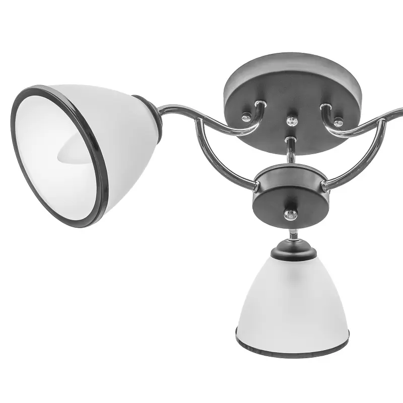 Люстра потолочная Brille в спальню E27 60W CH (LK-594C/3) - фото 3