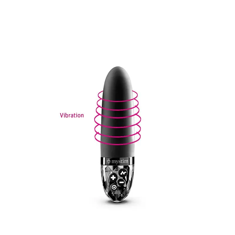 Вібратор з електростимуляцією Mystim Sleak Freak Black Edition - фото 6