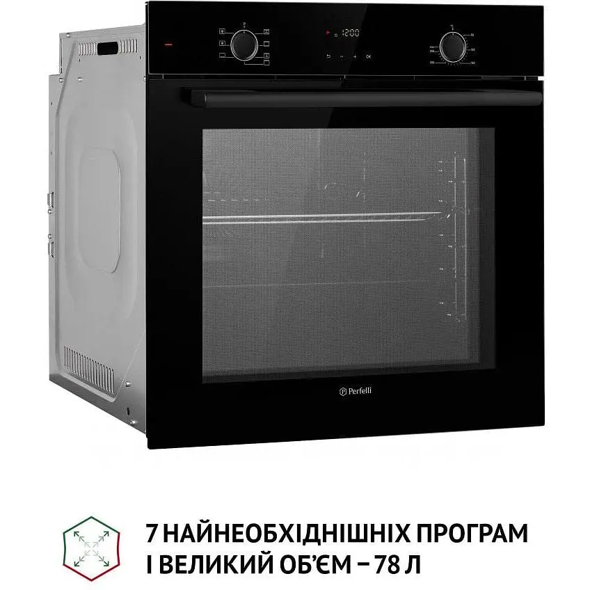 Духова шафа Perfelli Perla 6D7 Nero Чорна - фото 4