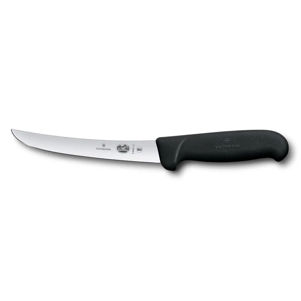Обвалювальний ніж Victorinox FIBROX Boning 15см чорний 5.6503.15