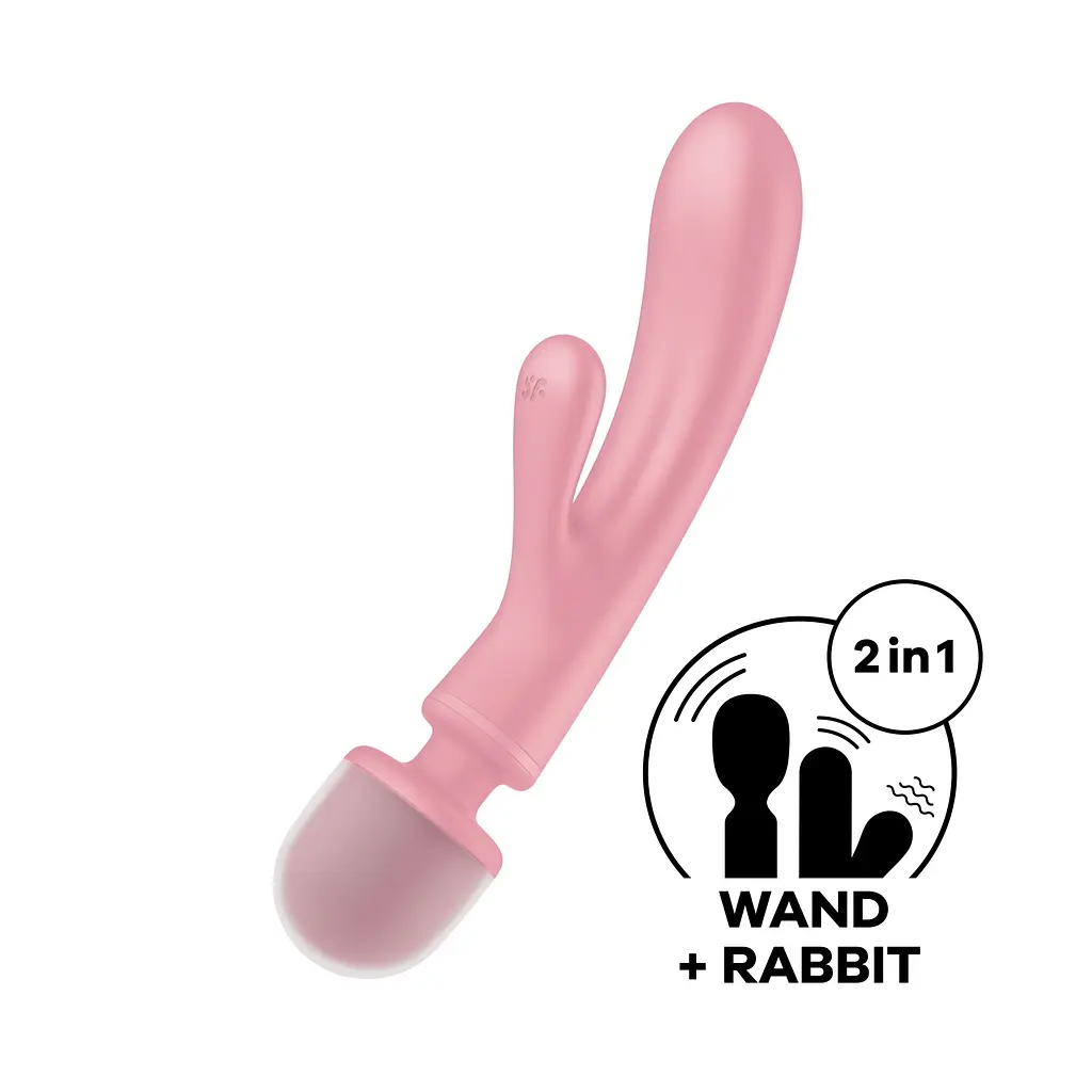 Вібратор-кролик із вібромасажером Satisfyer Triple Lover Pink Satisfyer IG018218; SO8790 97260