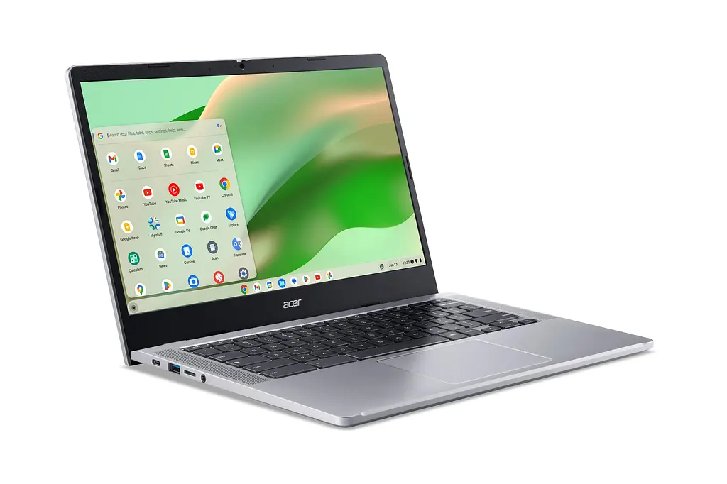 Ноутбук Acer Chromebook CB314-4H 14' FHD IPS, Intel C N100, 8GB, F128GB, UMA, ChromeOS, сріблястий (NX.KNBEU.001) - фото 3