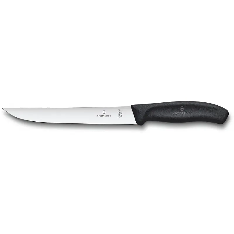 Кухонний ніж Victorinox SwissClassic Carving лезо 18см з чорн. ручкою (блістер) - фото 2