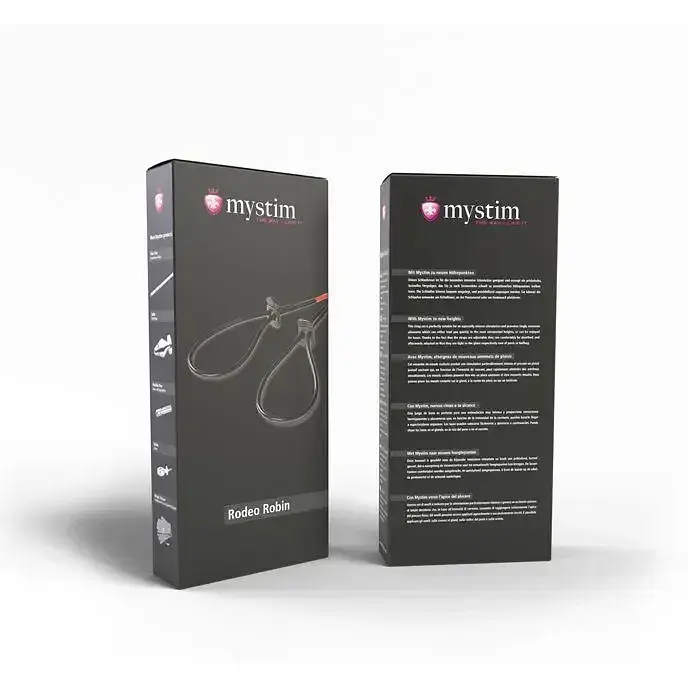 Утяжка для пениса Mystim Rodeo Robin пара силиконовых токопроводящих лассо - фото 3