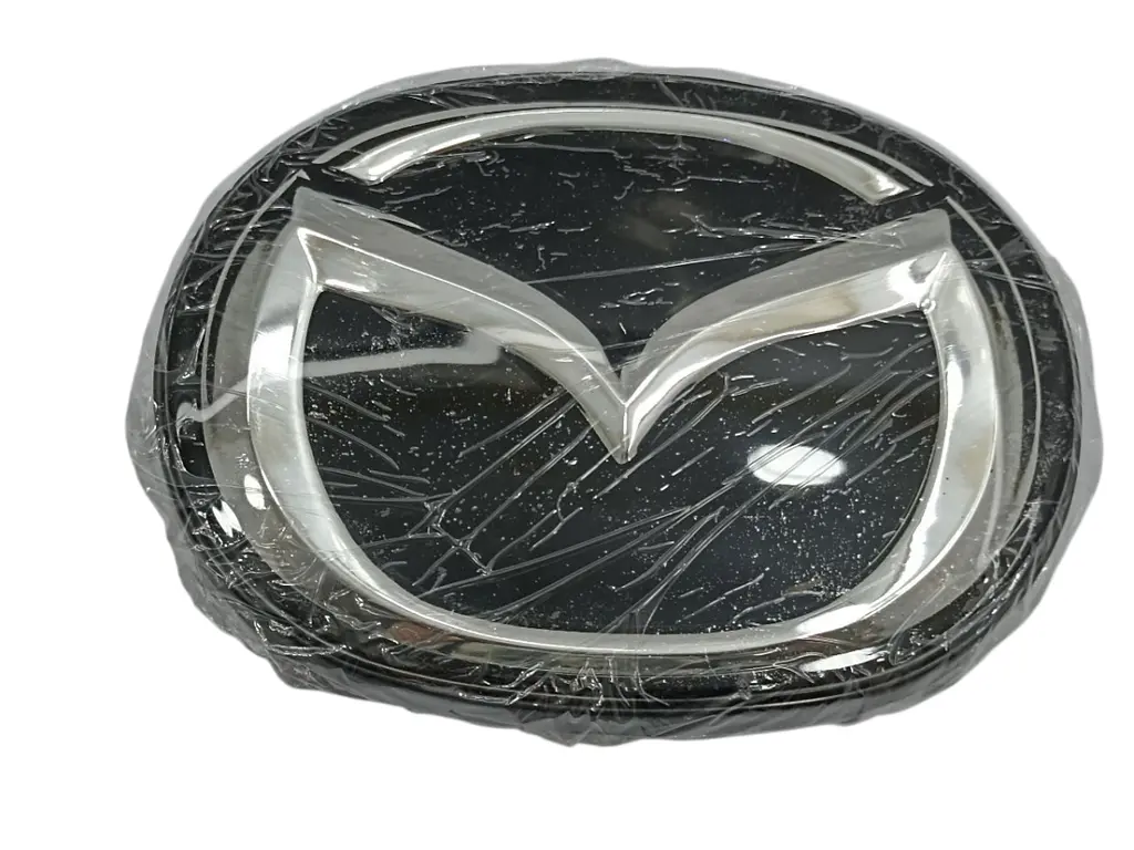 Емблема решітки Mazda 3 (2010-2011р) чорна+хром 141х111 мм під склом (на напрямних) - фото 4