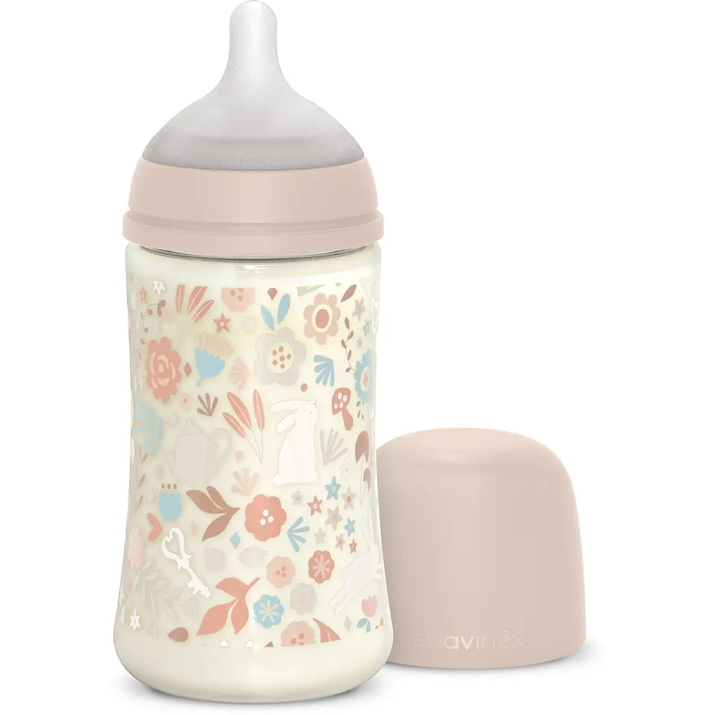Бутылочка для кормления Suavinex Wonderland 270 мл средний поток розовая (308748) - фото 2