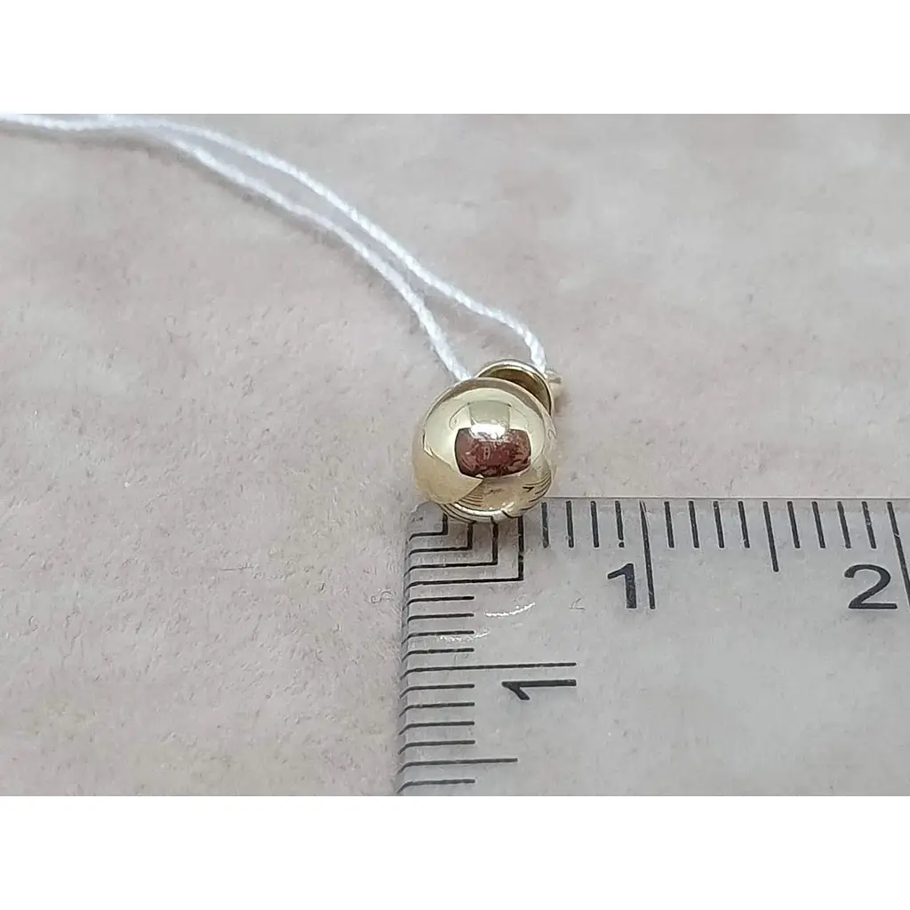 Золотая моносерьга-пуссета Tango Шарик. 580055МШ - фото 4