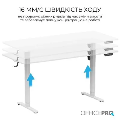 Комп'ютерний стіл OfficePro (ODE1670W) White (ODE1670W) - фото 2
