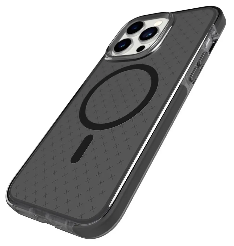 Оригінальний протиударний чохол Tech21 Evo Check MagSafe для iPhone 14 Pro Max Smokey Black (T21-9857) - фото 5