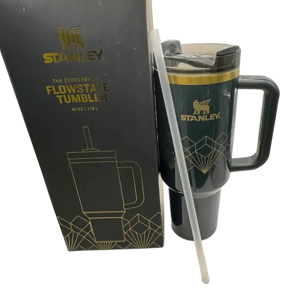 Термокухоль Stanley Quencher H2.0 Tumbler з неіржавкої сталі 1,18 л Navy Blue Gold KT7001973