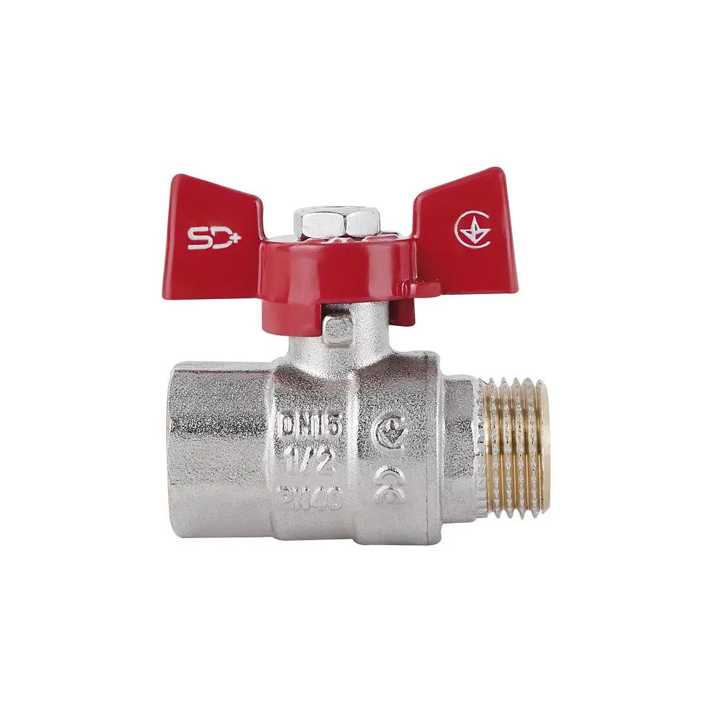 Кран кульовий SD Plus 1/2" ВЗ для води (метелик) SD607NW15PN40 - фото 3