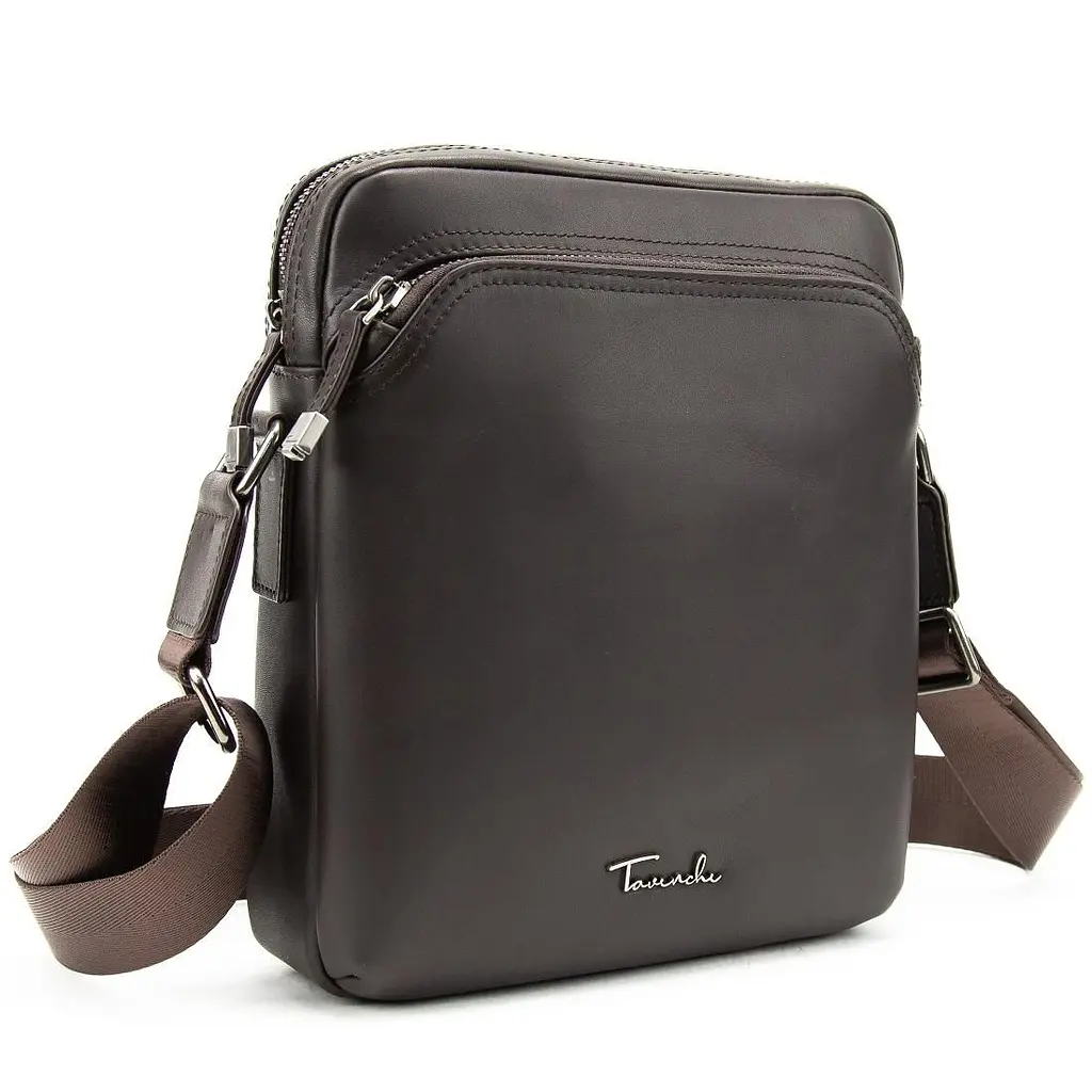 Чоловіча шкіряна сумка через плече коричнева Tiding Bag SM8-9686-4C - фото 8