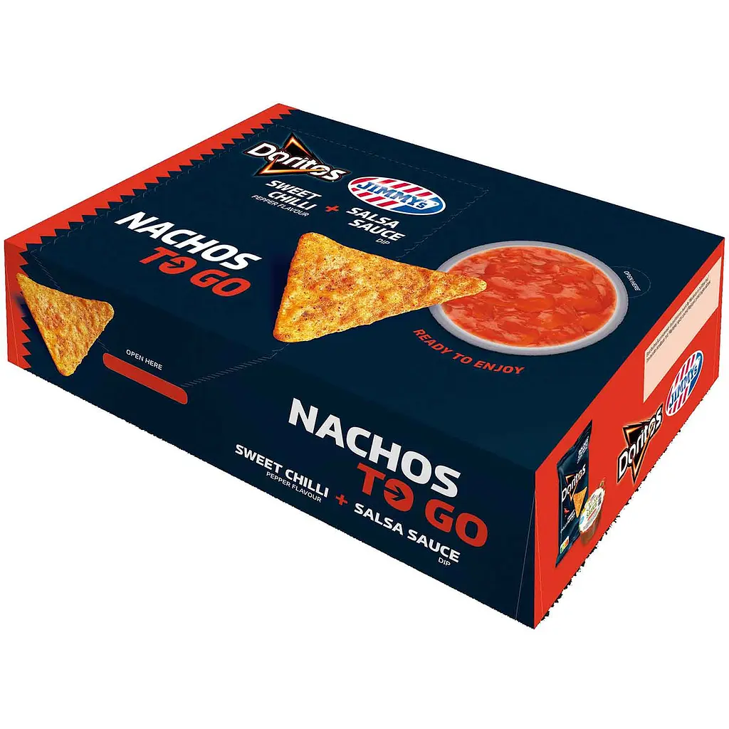 Начос Doritos Nachos To Go Sweet Chilli із соусом Jimmy’s Salsa Sauce 190 г