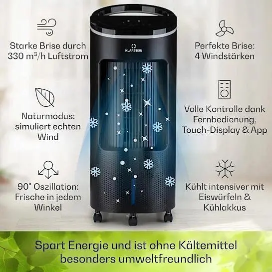Мобильный кондиционер-вентилятор Klarstein IceWind Plus 4 в 1 (10040212) - фото 3