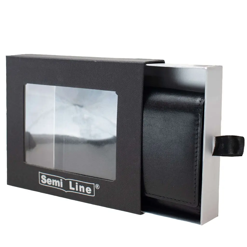 Гаманець жіночий шкіряний Semi Line RFID Black (P8263-0) - фото 3
