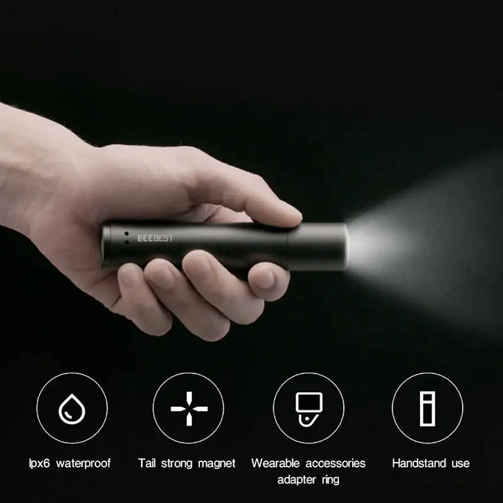 Ліхтарик BEEBEST Zoom Flashlight Black (FZ101) [33862] - фото 6