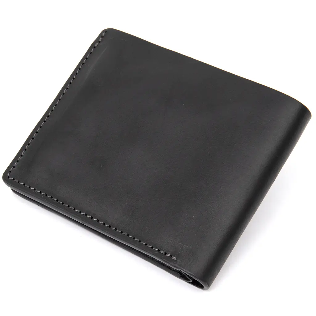 Кожаное портмоне мужское GRANDE PELLE 11,5х9х1 см acs0022431 - фото 2