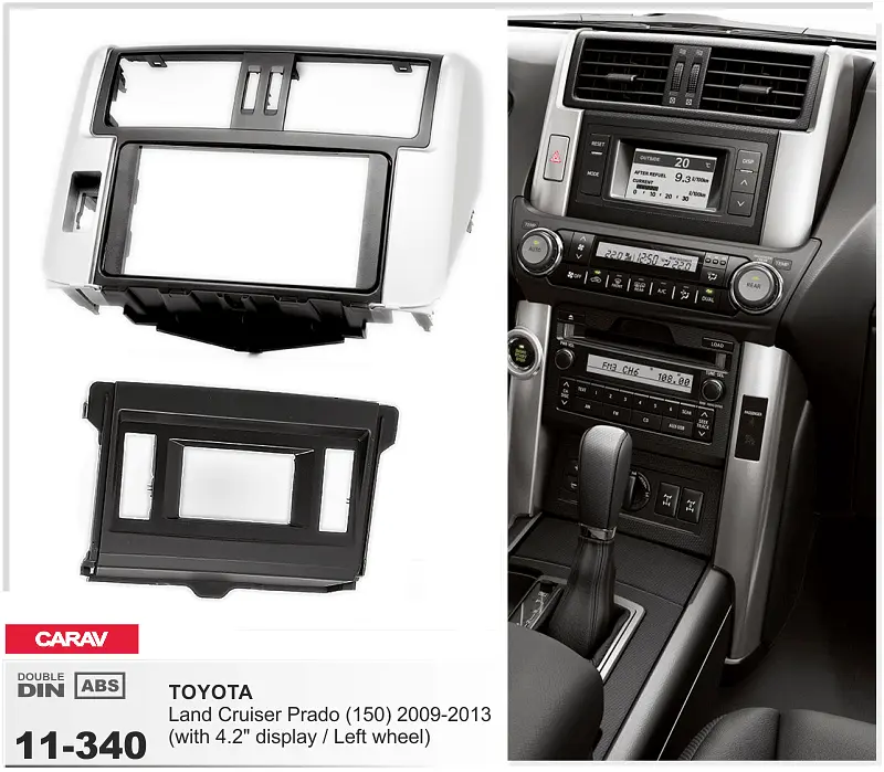 Переходная рамка Toyota Cruiser Prado 150 Carav 11-340 - фото 4