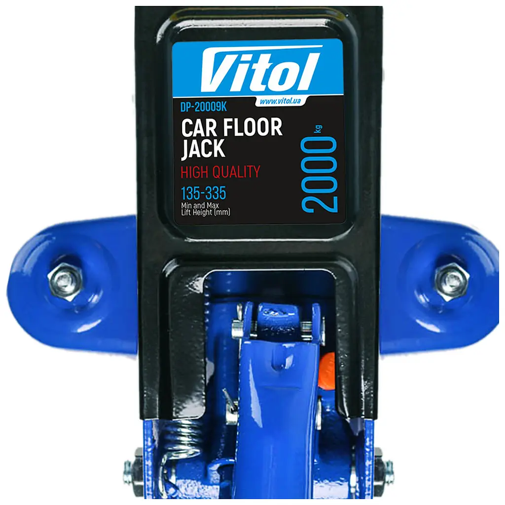 Домкрат Vitol DP-20065K, підкатний, гідравлічний, 2т, min 125мм, max 300мм, валіза (DP-20065K) - фото 3