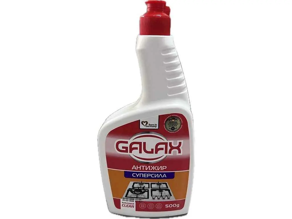 Засіб для видалення жиру GALAX 500мл запаска з кухонних поверхонь Суперсила