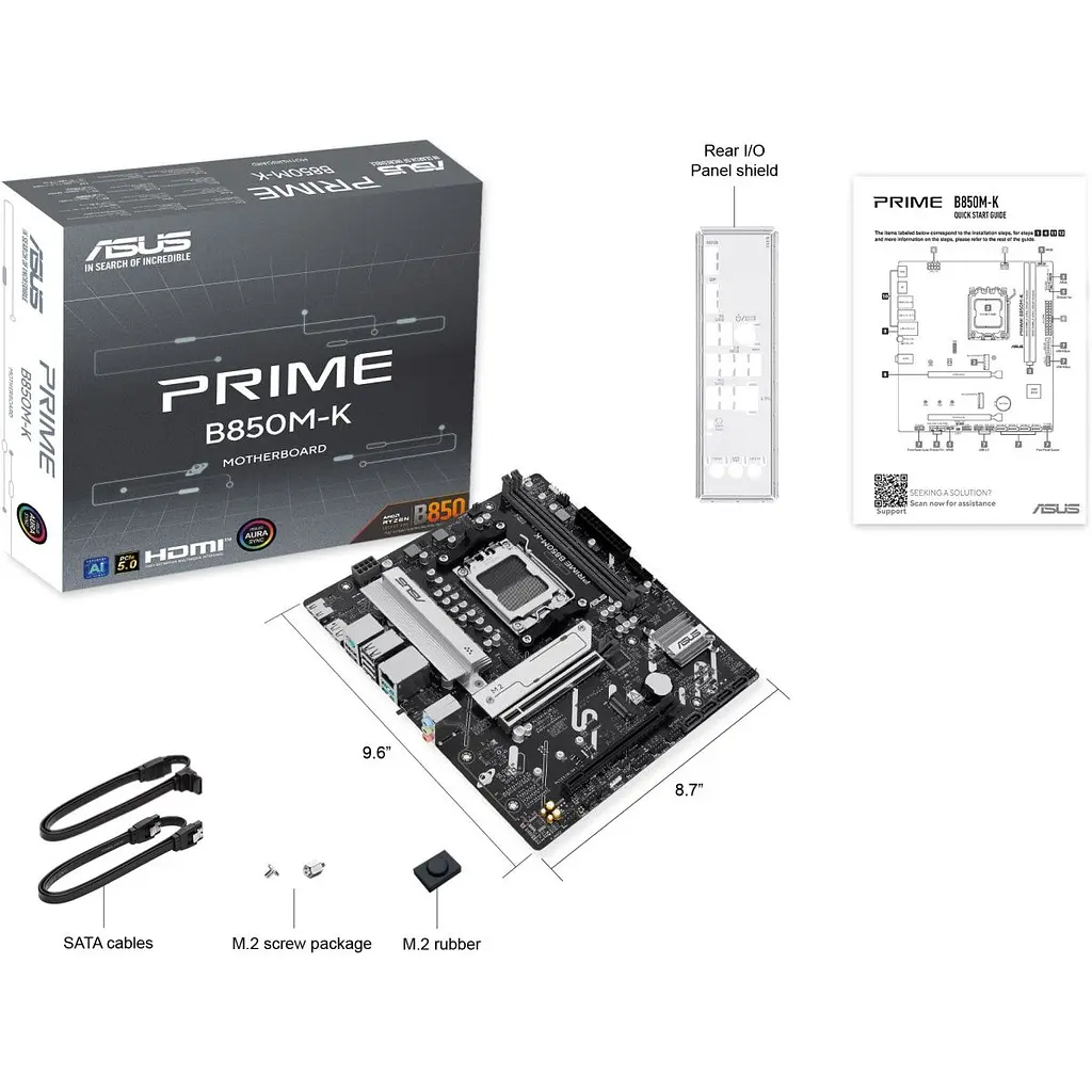 Материнська плата Asus Prime B850M-K (90MB1LV0-M0EAY0) [175740] - фото 8