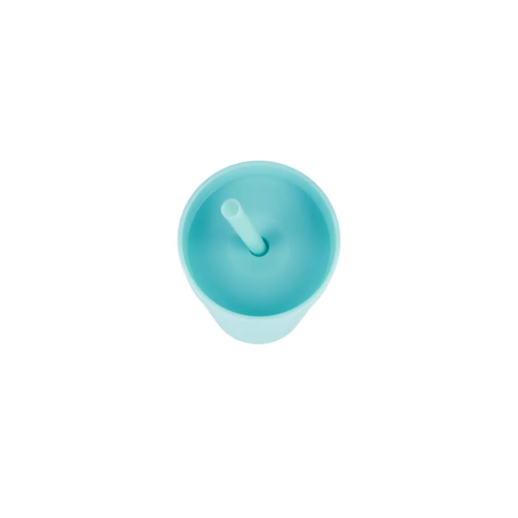 Охлаждающий матовый стакан 473 мл BPA-Free с трубочкой 21х6.5см light blue - фото 3