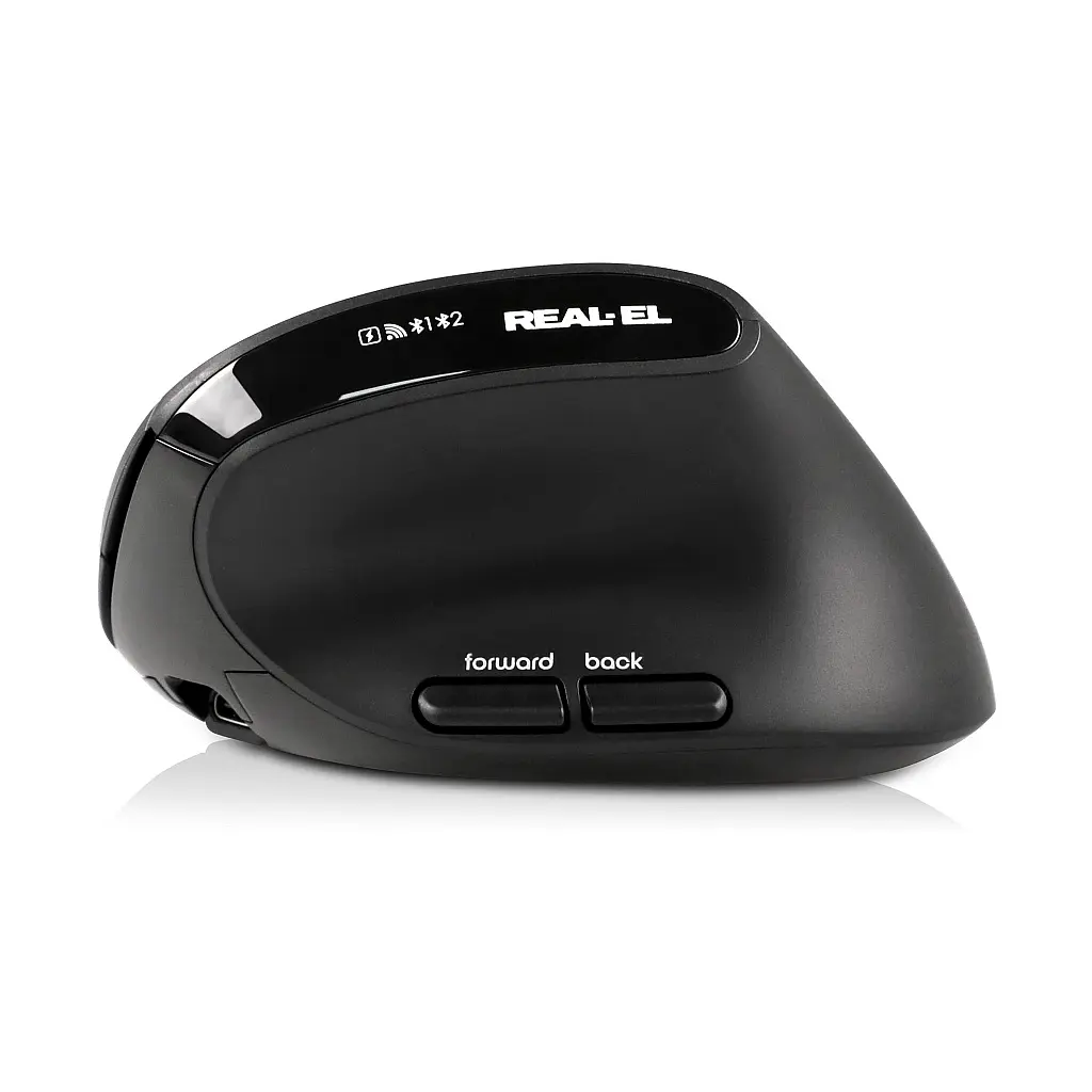 Мишка REAL-EL RM-490W Wireless/Bluetooth Black (EL123200058) - фото 6