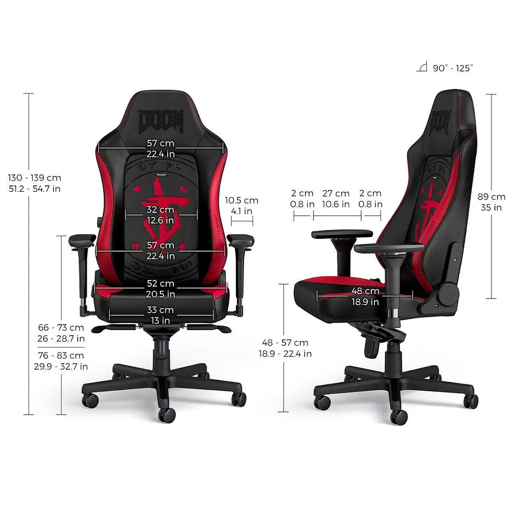 Ігрове крісло Noblechairs HERO DOOM Edition - фото 10