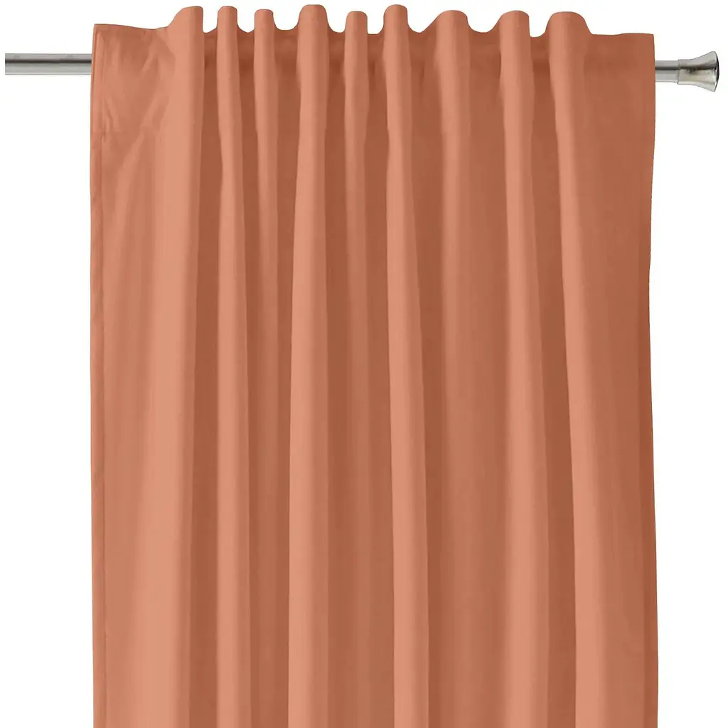 Шторы на кухню и комнату Cosas Amber 180х250 см 2 шт терракотовый (Curtains_26Amber_DUK_180x250) - фото 5
