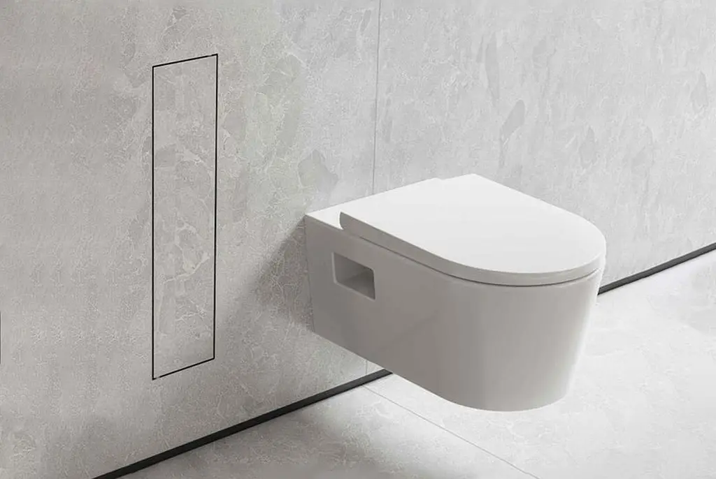 Йоржик для унітаза Hansgrohe XtraStoris Rock вбудований із полицею під облицювання плиткою brushed stainless steel 56060800 - фото 3