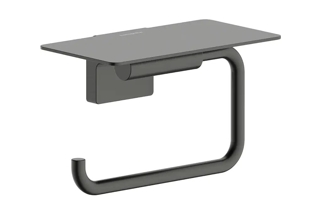 Тримач туалетного паперу Hansgrohe AddStoris S brushed black chrome 41789340