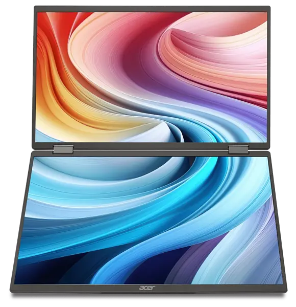 Монiтор 15.6" Acer Dual Portable PD163QTbmiuux (UM.ZP3EE.011) Black - фото 6