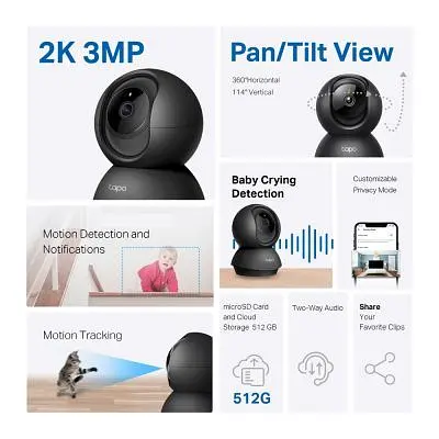 Камера відеоспостереження TP-Link (TAPO-C211) - фото 3