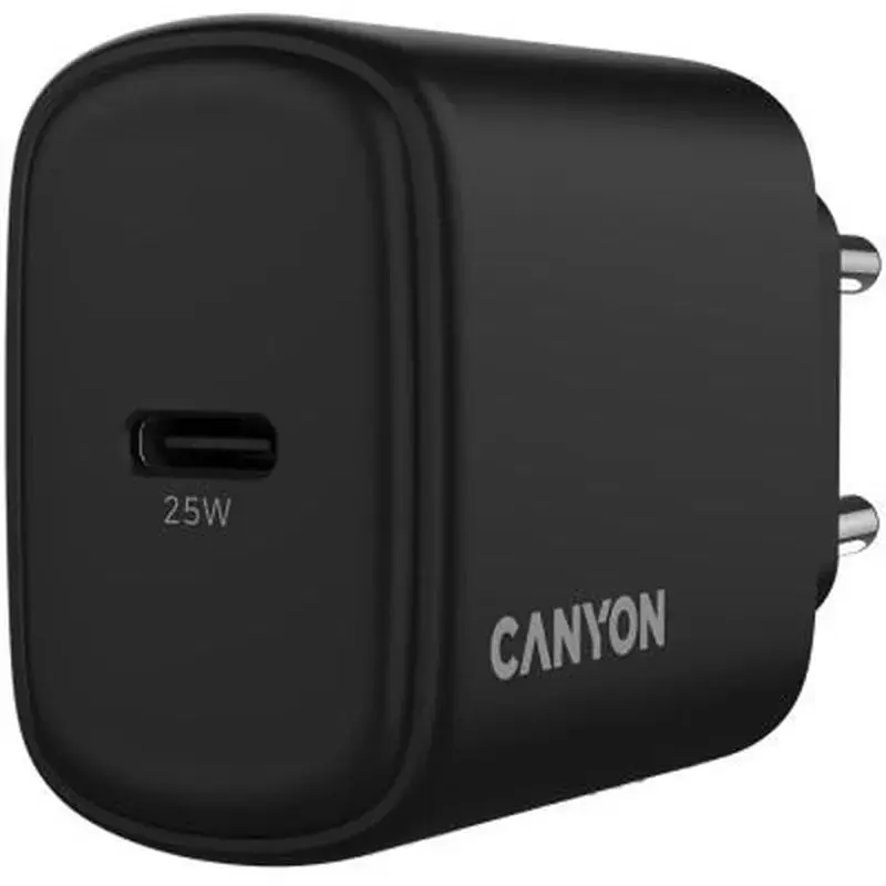 Зарядний пристрій Canyon OnCharge 250 25W 1xPD EU Black (CNE-CHA250-11) - фото 5