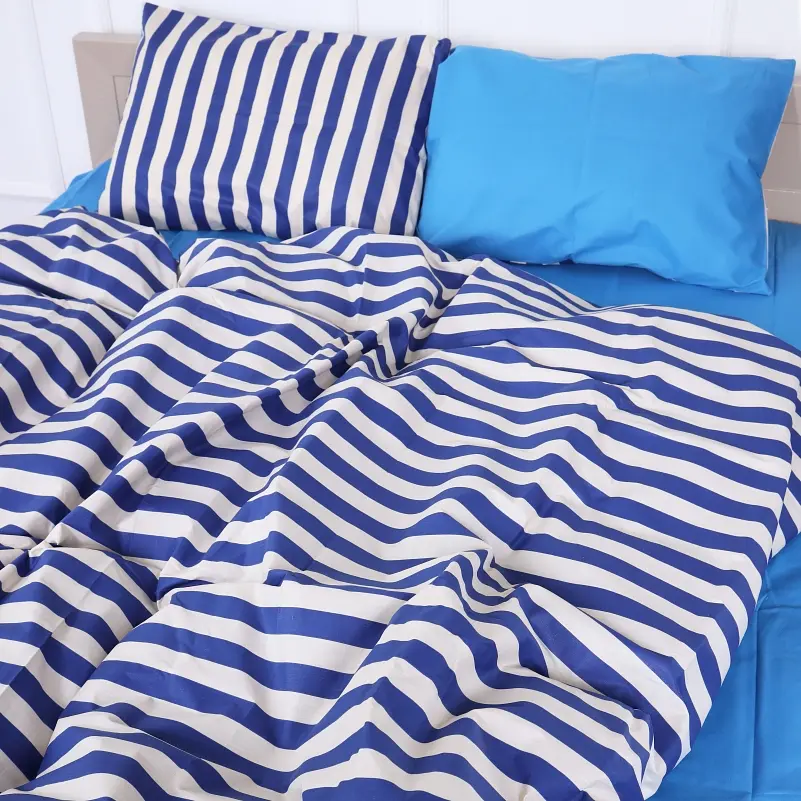 Простирадло MirSon Бязь 17-4783 Columbus 150х220 см блакитне (2200008968106) - фото 2