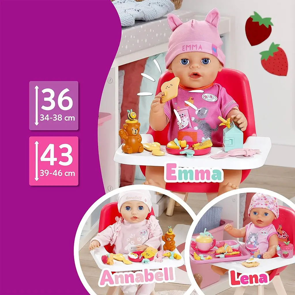 Ігровий набір для ляльки BABY born Click & Play Сніданок для ляльки (839775) - фото 5