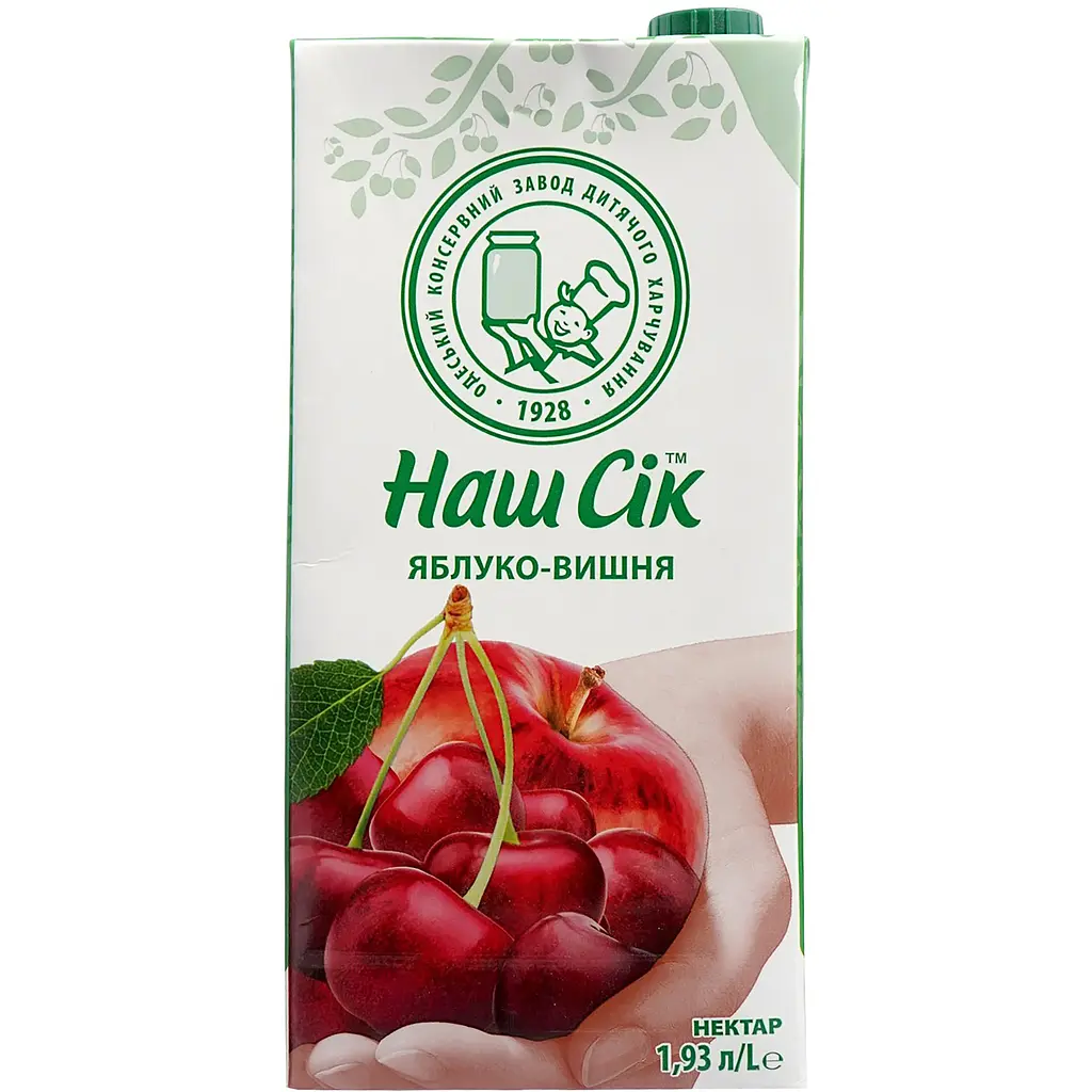 Нектар Наш Сік яблучно-вишневий 1.93 л - фото 2