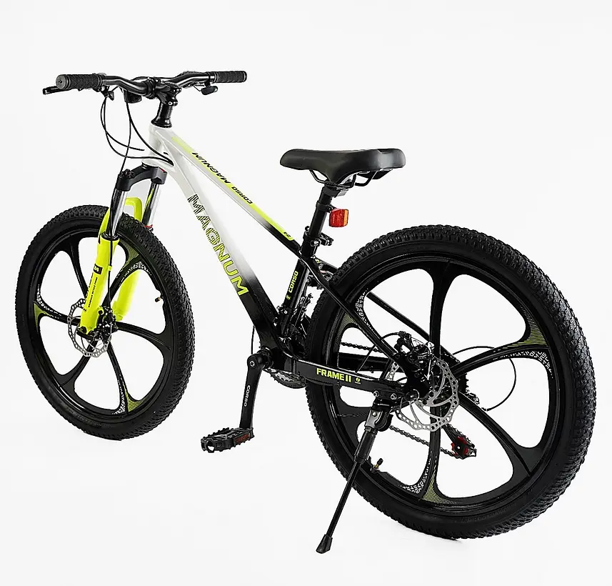 Велоcипед Спортивный 24" MN-24637 Corso «MAGNUM», рама магниевая 11’’, оборудование Shimano 21 скорость, собран на 75% (6800077246370) - фото 3