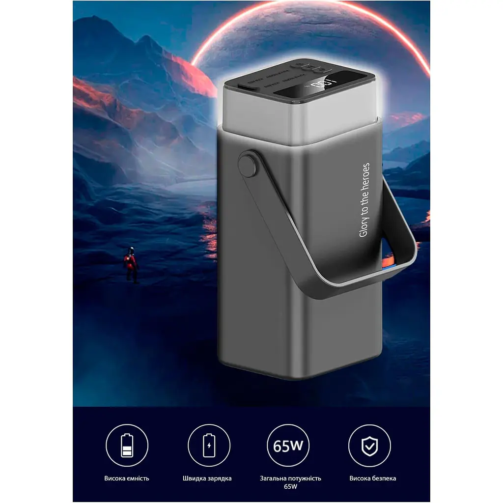Павербанк Aspiring Vigor Black 40 000 mAh / 65 Вт (PPVG.V04) - фото 9