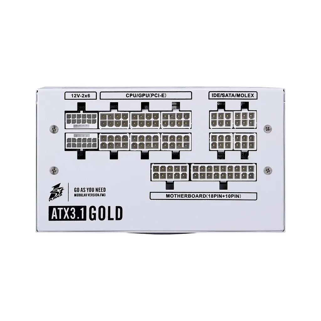 Блок живлення 1stPlayer HA-850BA4 Білий (NGDP-GLD-850-WH-EU) 850W - фото 4
