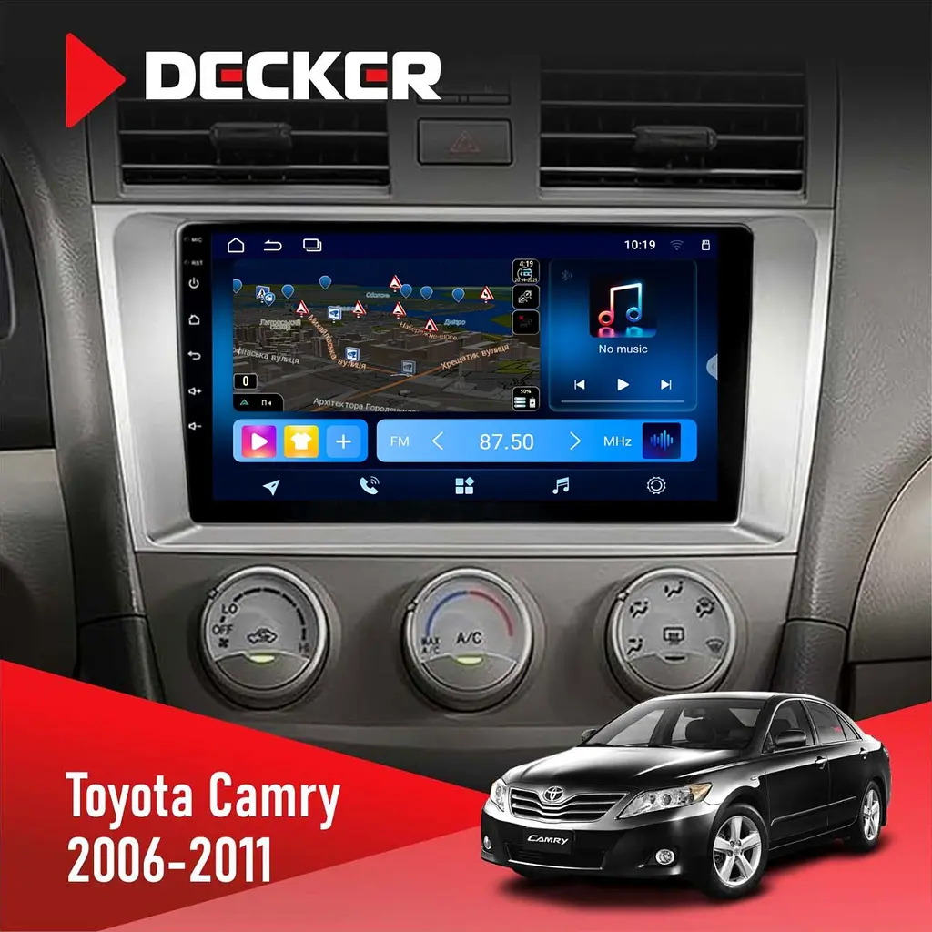 Штатна магнітола Toyota Camry 2006-2011 Decker D10-008 8x128 DSP 4G Decker (НФ-00009206)