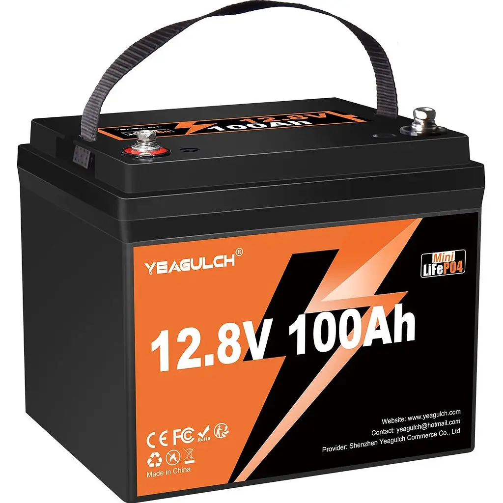 Аккумулятор Yeagulch LiFePO4 12V (12.8V/100Ah/1280Wh) (YEAGULCH-12.8V/100Ah Max) - фото 2