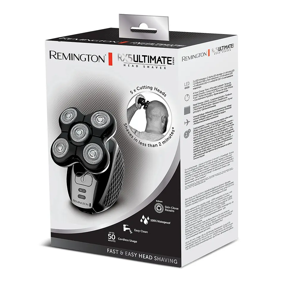 Бритва електр. для голови роторна Ultimate Series RX5, бритв.головок-5, сух.+волог., трим Remington teh0017986 - фото 9