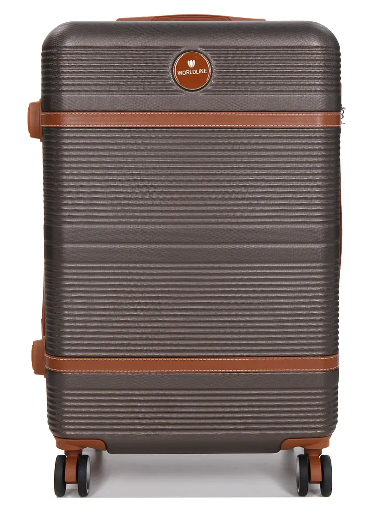 Валіза середня M ABS-пластик Worldline Airtex 629 67×45×27см 74л Коричнева - фото 3