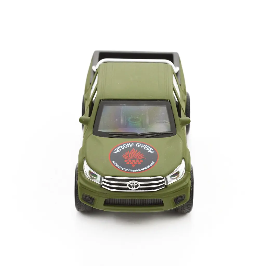 Автомодель TechnoDrive Шеврони Героїв Toyota Hilux Червона Калина (KM6119) - фото 6